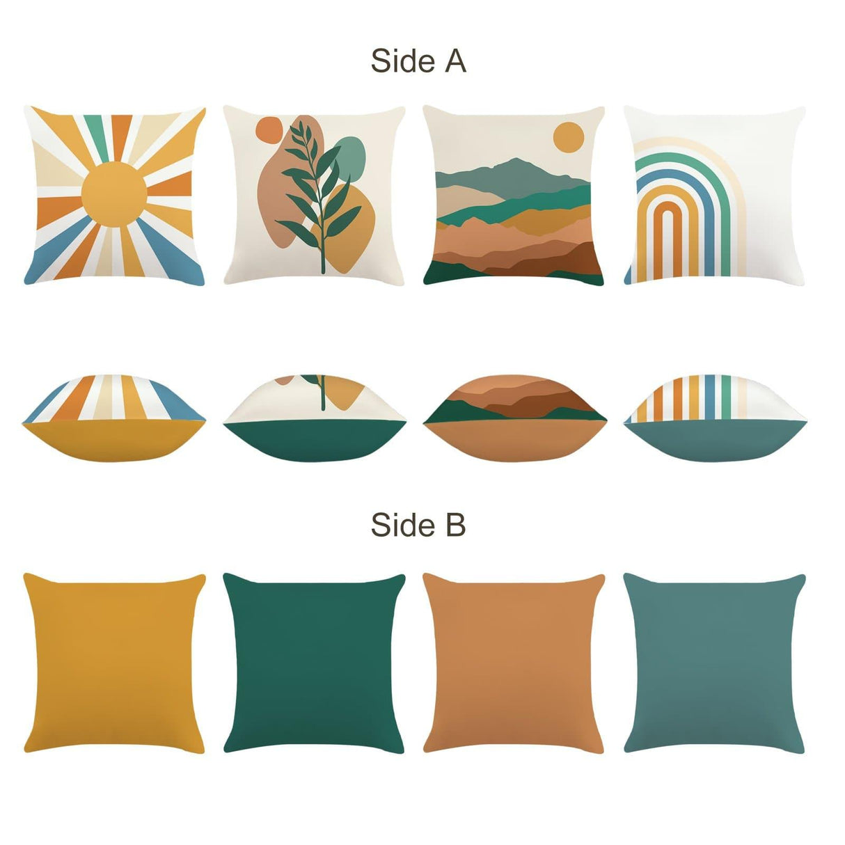 Abstract Boho Throw Pillow Covers