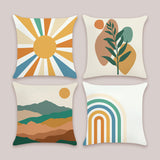 Abstract Boho Throw Pillow Covers