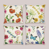 Wild Flowers Throw Pillow Covers