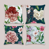 Peony Flower Throw Pillow Covers