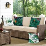 Tropical Leaves Throw Pillow Covers