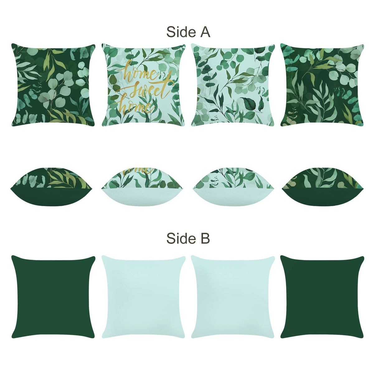 Eucalyptus Leaves Throw Pillow Covers