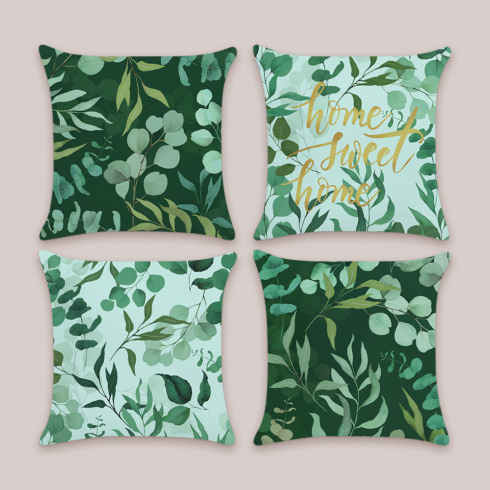 Eucalyptus Leaves Throw Pillow Covers