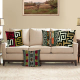 African Tribal Geometric Throw Pillow Covers