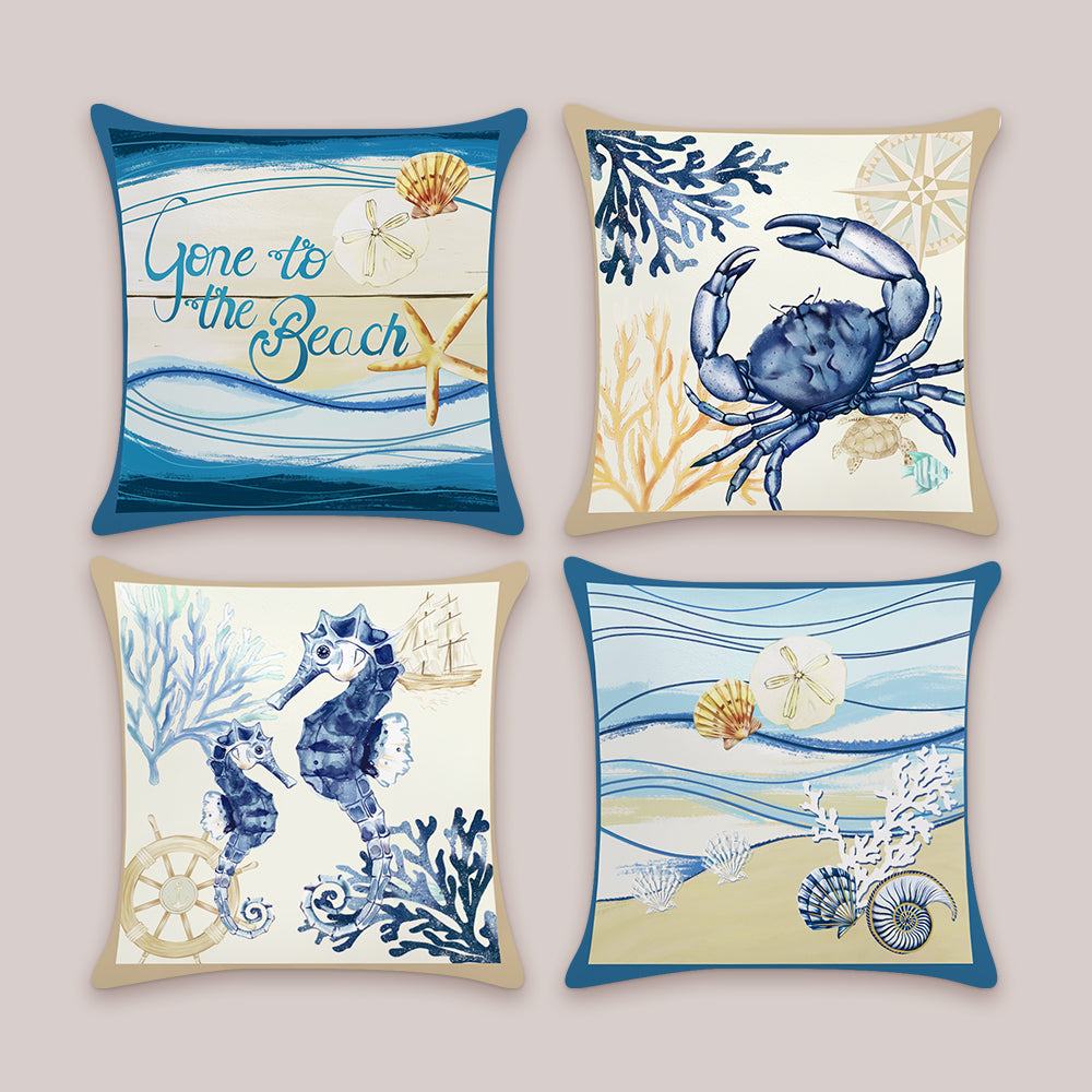 Beach Seaside Throw Pillow Covers