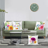 Spring Flower Throw Pillow Covers