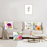 Spring Flower Throw Pillow Covers