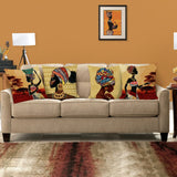 African Women Throw Pillow Covers