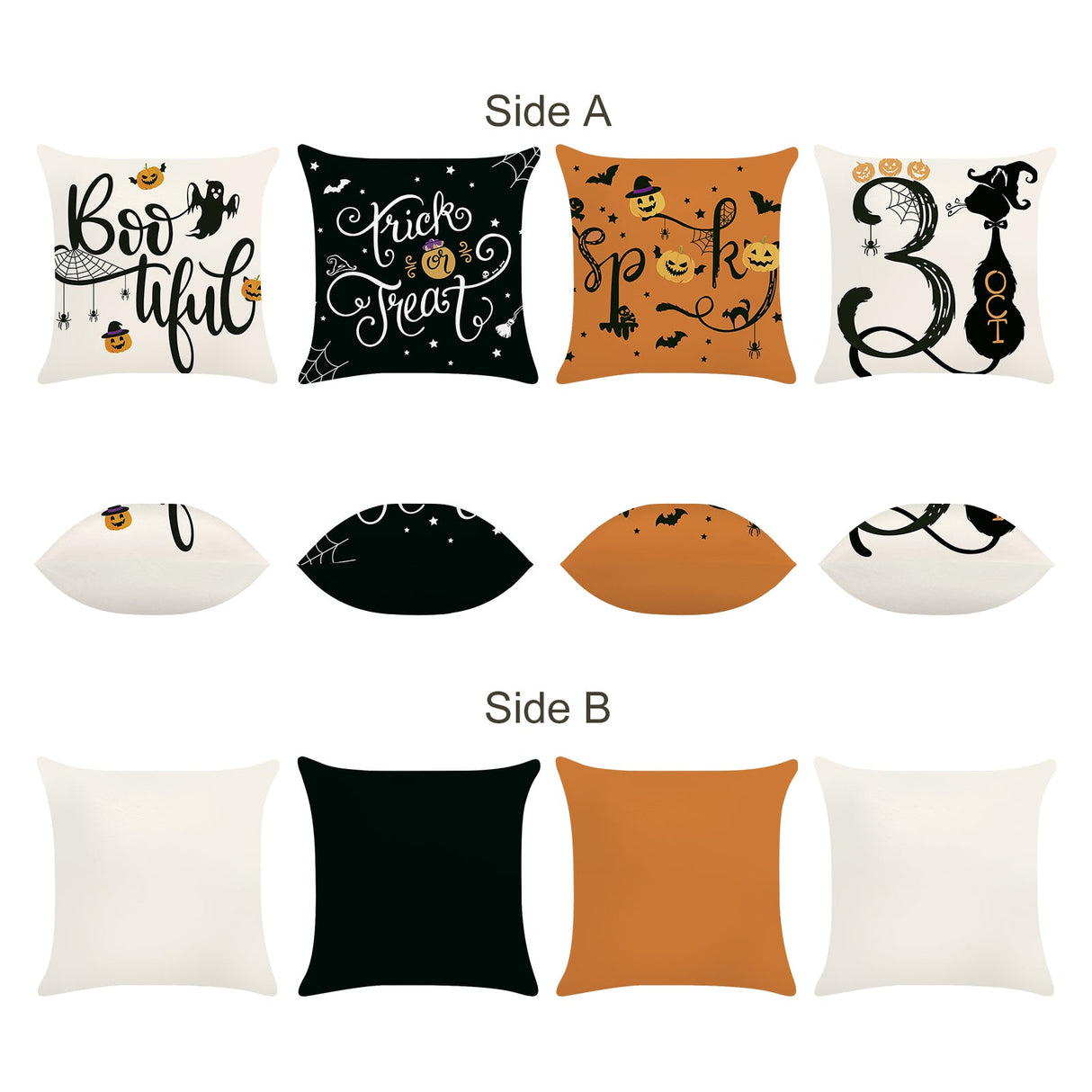 Trick or Treat Throw Pillow Covers