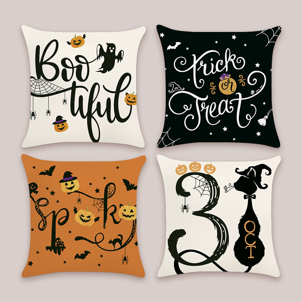 Trick or Treat Throw Pillow Covers