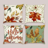 Fall Maple Leaves Throw Pillow Covers