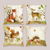 Forest Animals Throw Pillow Covers