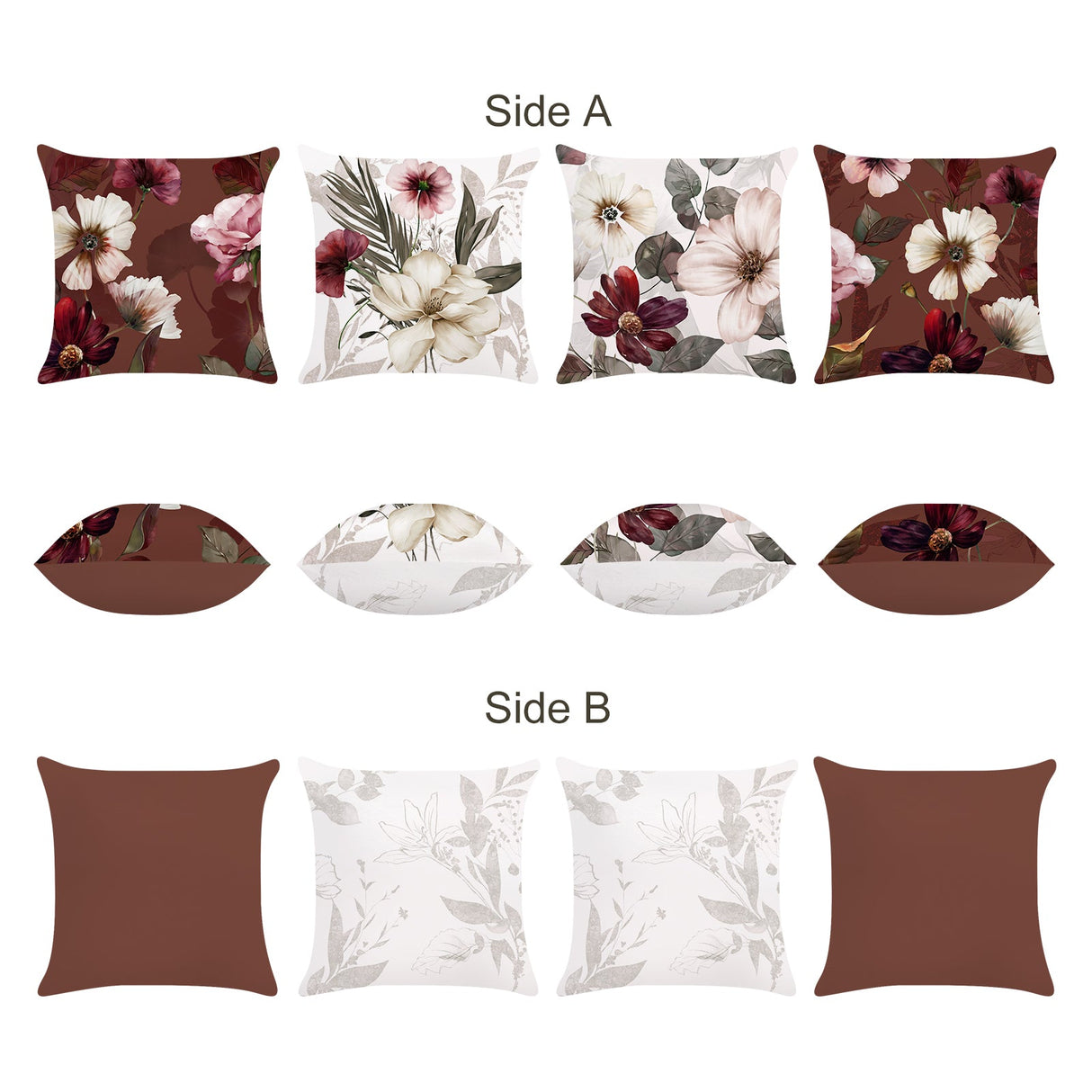 Flower Throw Pillow Covers