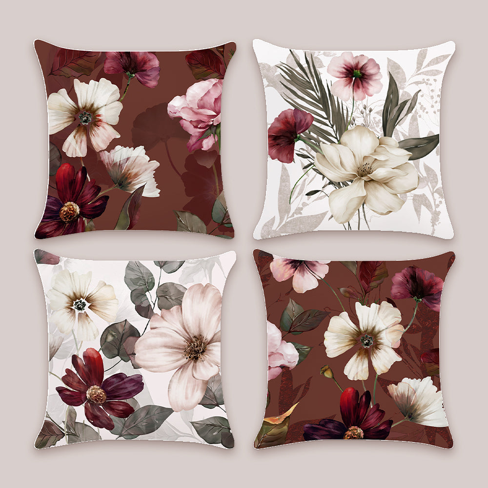 Flower Throw Pillow Covers