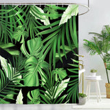 Tropical Palm Leaves Shower Curtain