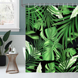 Tropical Palm Leaves Shower Curtain