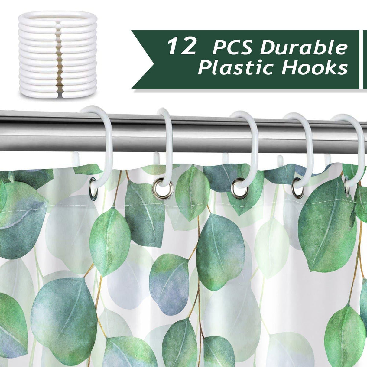 Eucalyptus Leaves Shower Curtain