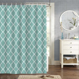 Green Geometric Shower Curtain