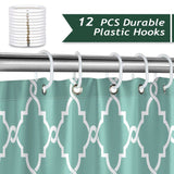 Green Geometric Shower Curtain