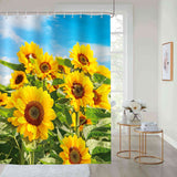 Yellow Sunflower Shower Curtain