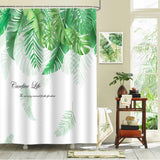 Green Palm Tree Shower Curtain