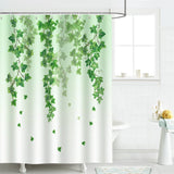 Green Ivy Leaves Shower Curtain