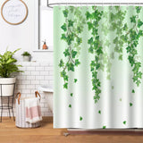 Green Ivy Leaves Shower Curtain