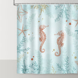 Beach Seahorse Shower Curtain