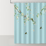 Birds and Flowers Shower Curtain