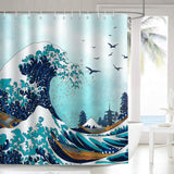 Japanese Kanagawa Shower Curtain