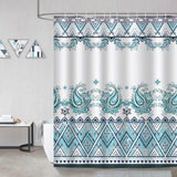 Boho Paisley Floral Shower Curtain