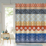 Boho Colorful Striped Shower Curtain