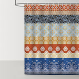 Boho Colorful Striped Shower Curtain