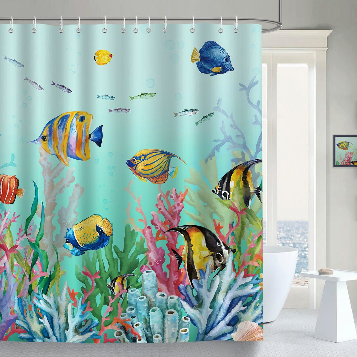 Tropical Fish Ocean Shower Curtain