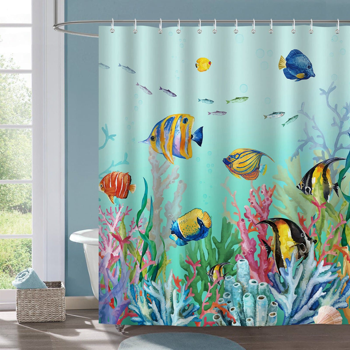 Tropical Fish Ocean Shower Curtain