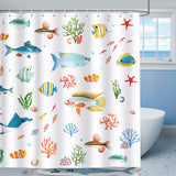 Colorful Tropical Fish Shower Curtain