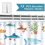 Colorful Tropical Fish Shower Curtain