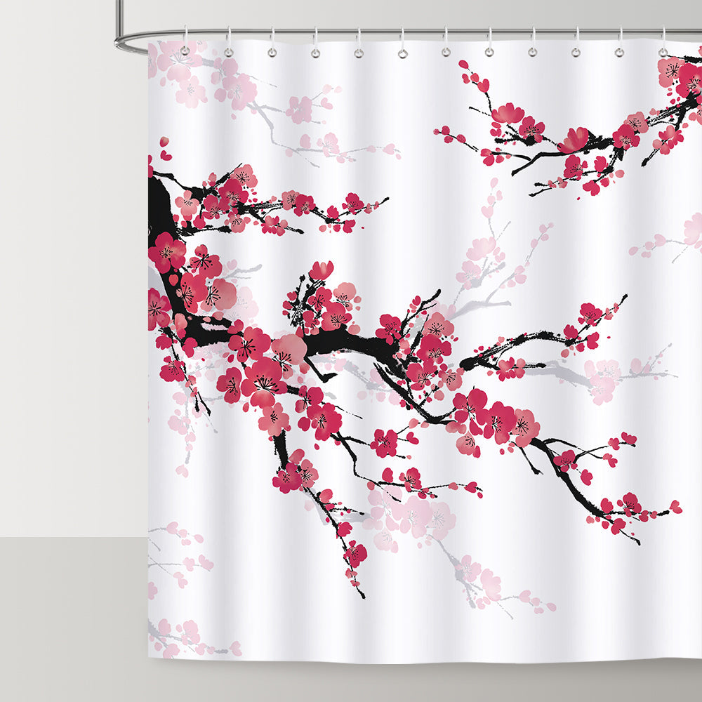 Cherry Blossom Floral Shower Curtain