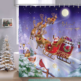 Christmas Reindeer Shower Curtain