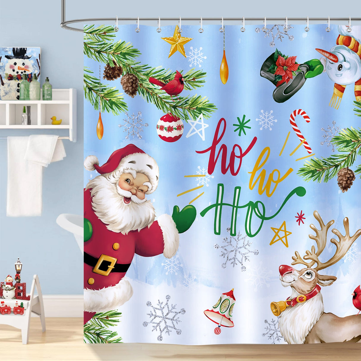 Christmas Santa Claus Shower Curtain