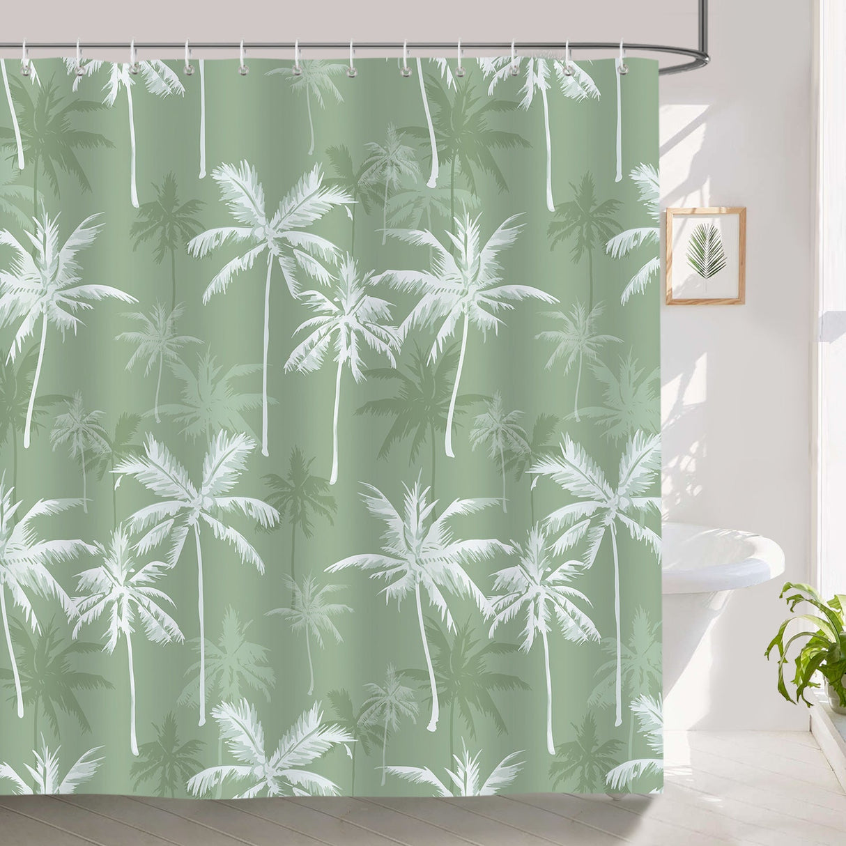 Tropical Coconut Shower Curtain