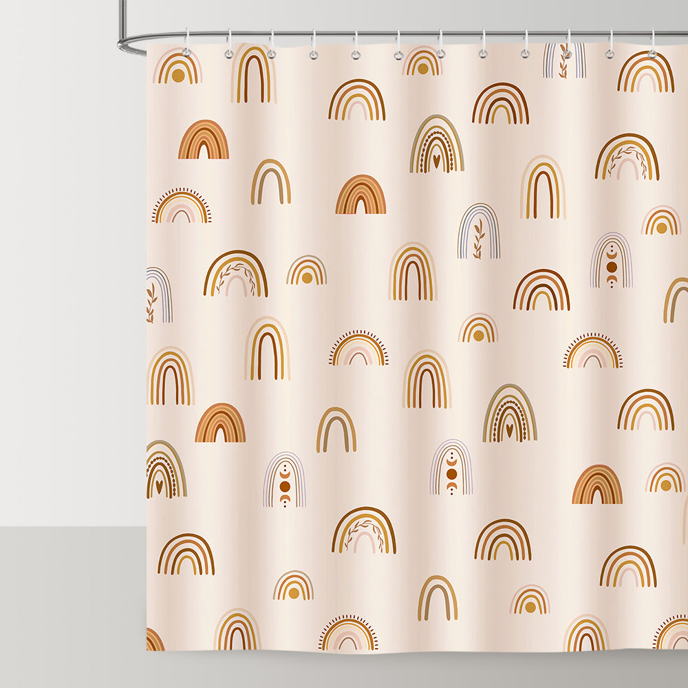 Boho Rainbow Shower Curtain