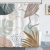 Abstract Boho Leaf Shower Curtain