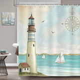 Nautical Lighthouse Shower Curtain