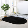 Feblilac Semicircle Solid Beige Tufted Bath Mat, Multiple Sized Soft Plush Water-Absorbent,  Anti Slip Toilet Mat, Soft Thick Bathroom Carpet, Pure Bathroom Mats, Simple Best Bath Rugs, Hot Shower Mat Non Slip, Toilet Rug