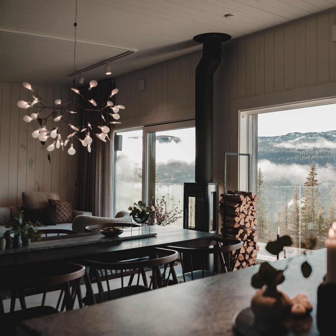 Black Heracleum Chandelier