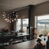 Black Heracleum Chandelier