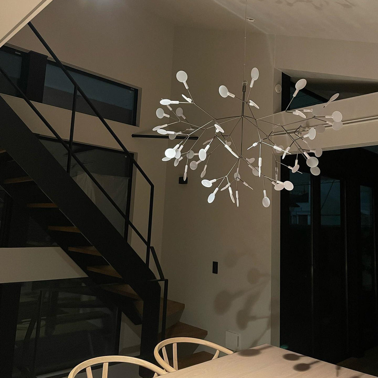 Black Heracleum Chandelier