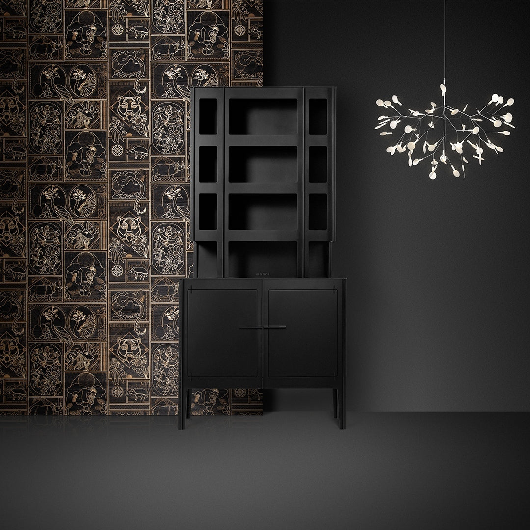 Black Heracleum Chandelier