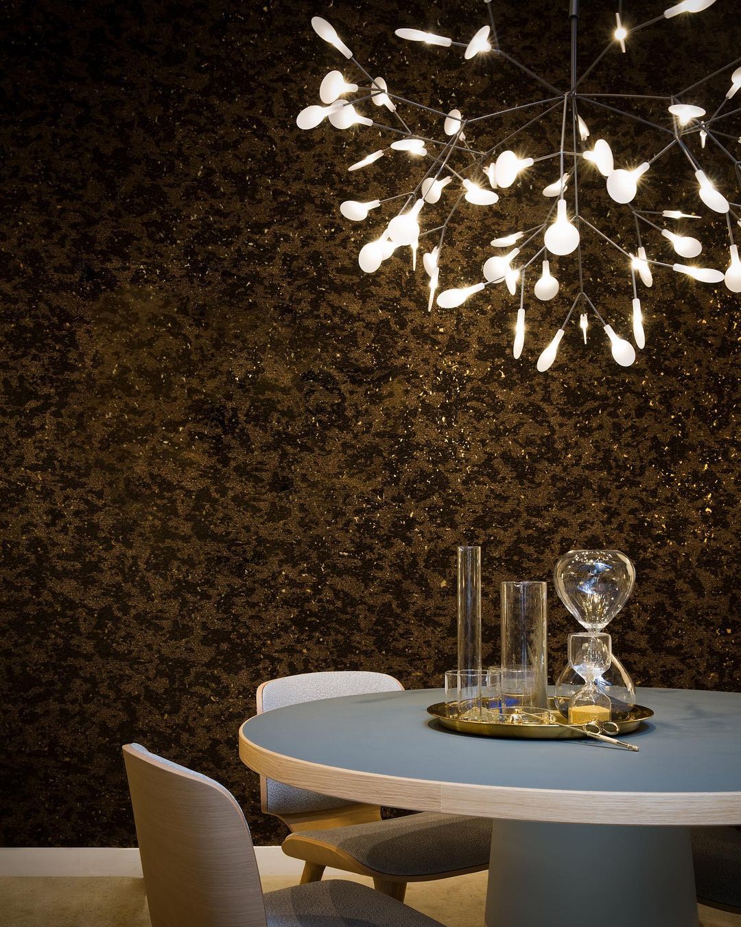 Black Heracleum Chandelier